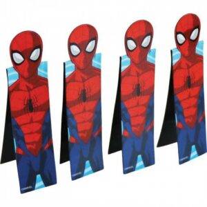 4 MARCADORES DE LIVROS COM ÍMAN 3D SPIDERMAN