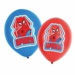 6 BALÕES LATEX 11'' SPIDERMAN