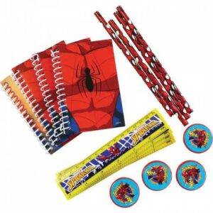 KIT DE 20 ARTIGOS DE PAPELARIA SPIDERMAN