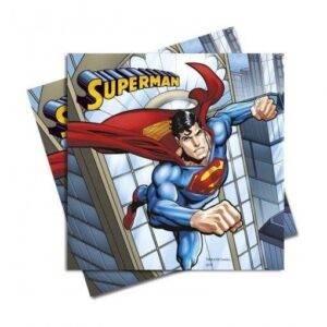 20 GUARDANAPOS 33 CM SUPER HOMEM