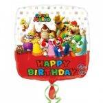 BALÃO FOIL HAPPY BIRTHDAY SUPER MARIO