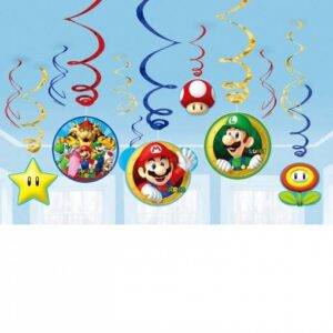 12 ESPIRAIS DECORATIVAS SUPER MARIO