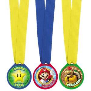 12 MEDALHAS SUPER MARIO