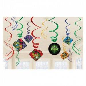 12 ESPIRAIS DECORATIVAS TARTARUGAS NINJA