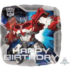 BALÃO FOIL HAPPY BIRTHDAY TRANSFORMERS