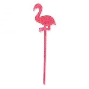 24 PALITOS PLÁSTICO FLAMINGOS 3''