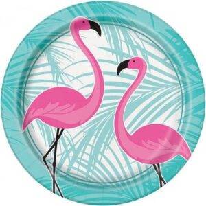 8 PRATOS 18 CM PINK FLAMINGO