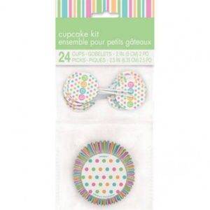 24 FORMAS DE CUPCAKE BABY SHOWER PASTEL
