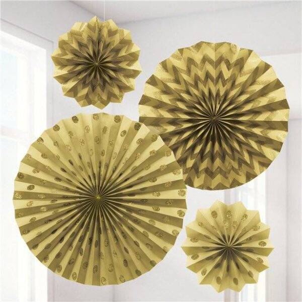 Mini favos de mel com glitter dourado e borlas