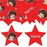Vermelho Star Personalised Confetti