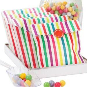 Sacos de papel com listra arco-íris