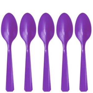 Colheres reutilizáveis ​​Roxo