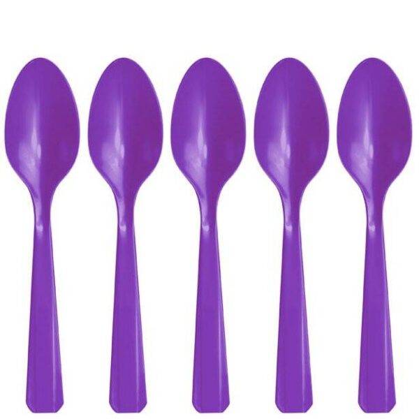 Colheres reutilizáveis ​​Roxo