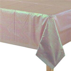 Toalha de mesa de papel rosa deslumbrante