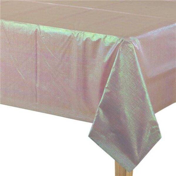 Toalha de mesa de papel rosa deslumbrante