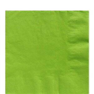 Guardanapos de almoço verde limão - 33 cm papel quadrado 2 ply