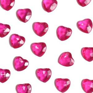 Cerise Rosa Coração Mesa Diamantes