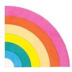 Guardanapos para festa de aniversário do tema Rainbow