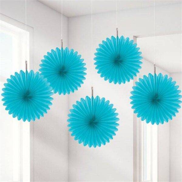 Decorações em Papel Turquesa - 15 cm