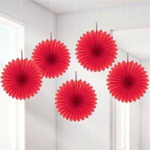 Decorações em Papel Vermelho