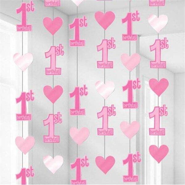 Decoração de cordas para primeiro aniversário - 2 m