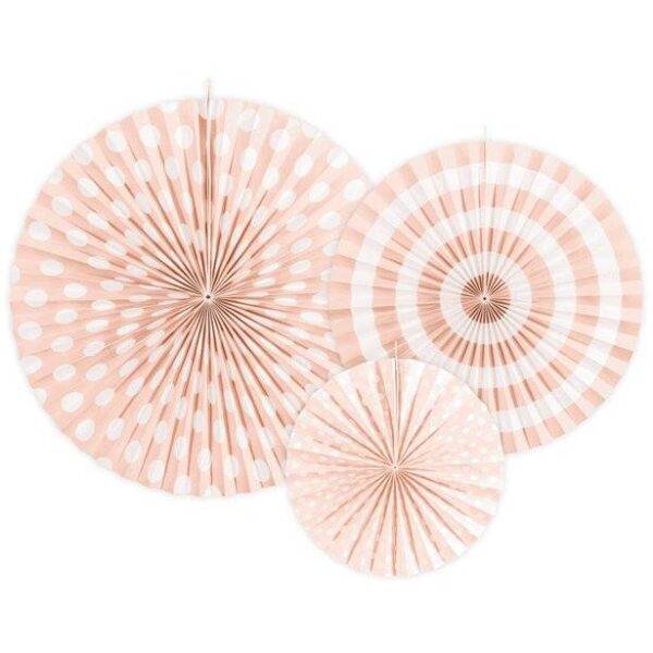 Ventiladores de papel estampado 23 cm - 40 cm