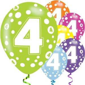 Balões Sortidos de 2º Aniversário - Látex de 11 ''