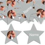 Rosa Choque Star Personalised Confetti