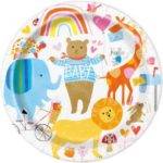 8 PRATOS 18 CM ZOO BABY