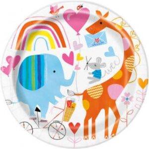 8 PRATOS 23 CM ZOO BABY