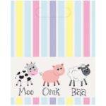 8 SACOS DE OFERTA PASTEL FARM ANIMAL