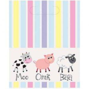 8 SACOS DE OFERTA PASTEL FARM ANIMAL