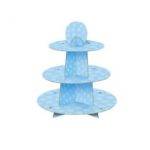 CUPCAKE STAND 3 ANDARES BOLAS AZUL