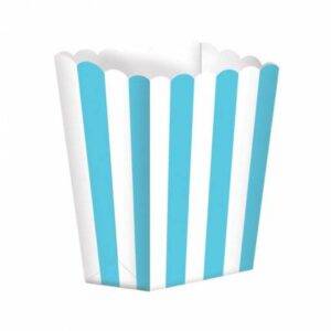 5 CAIXAS DE PIPOCAS RISCAS AZUL CARIBE