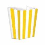 5 CAIXAS DE PIPOCAS RISCAS AMARELO