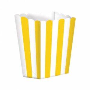 5 CAIXAS DE PIPOCAS RISCAS AMARELO