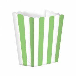 5 CAIXAS DE PIPOCAS RISCAS VERDE LIMA