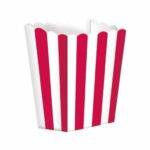 5 CAIXAS DE PIPOCAS RISCAS VERMELHO