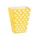 8 CAIXAS DE PIPOCAS BOLAS AMARELO