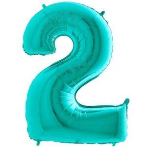 Balão Tiffany Blue Number 2 - folha de 40 "
