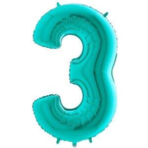 Balão Tiffany Blue Number 3 - folha de 40 "
