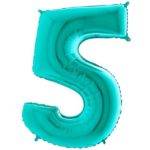 Balão Tiffany Blue Number 4 - folha de 40 "