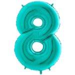 Balão Tiffany Blue Number 7 - folha de 40 "