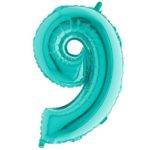 Balão Tiffany Blue Number 8 - folha de 40 "
