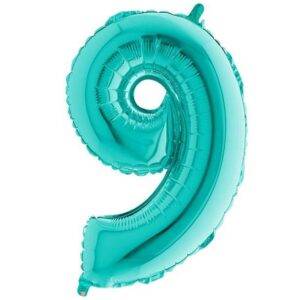Balão Tiffany Blue Number 8 - folha de 40 "