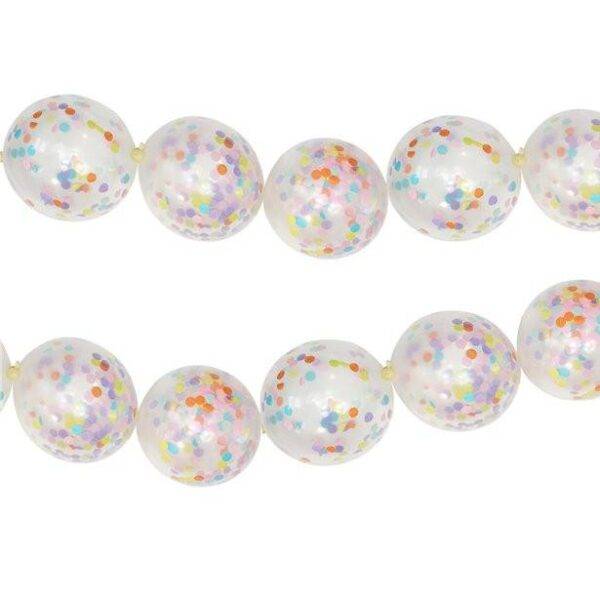 Balões de ligação de confetes pastel - 5 "de látex