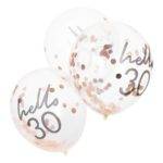 Balões Hello Confetti 30 - Látex 12 "