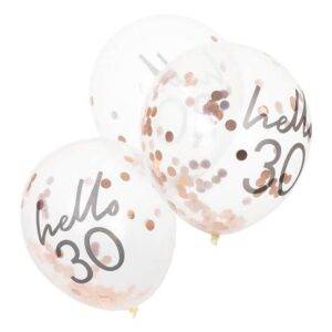 Balões Hello Confetti 30 - Látex 12 "