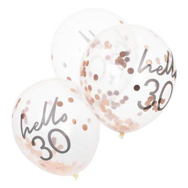 Balões Hello Confetti 30 - Látex 12 "