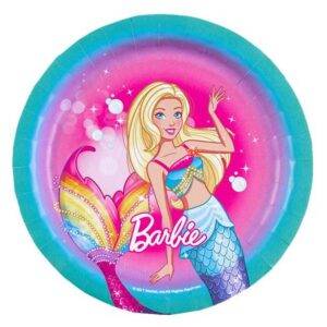 Pratos de Papel Barbie Dreamtopia - 18 cm